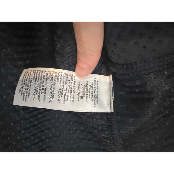 J Crew Nordic Sherpa Fleece Vest Terry Buffalo Check Blue Black Men's M (Fits L) - Picture 6 of 9